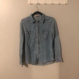 Topshop Moto Denim Shirt